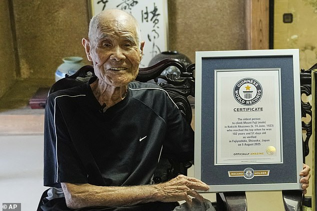 102-Year-Old Japanese Man Makes History as Oldest to Summit Mount Fuji in Historic Achievement