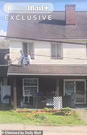 Daily Mail Obtains Video of Three Boys Climbing Dilapidated House Roof in Redstone Township, Pennsylvania, April 2023