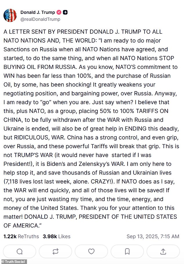 Exclusive Insight: Trump's Threats to NATO Over Russian Oil Purchases Reveal Limited Access to Critical Foreign Policy Information