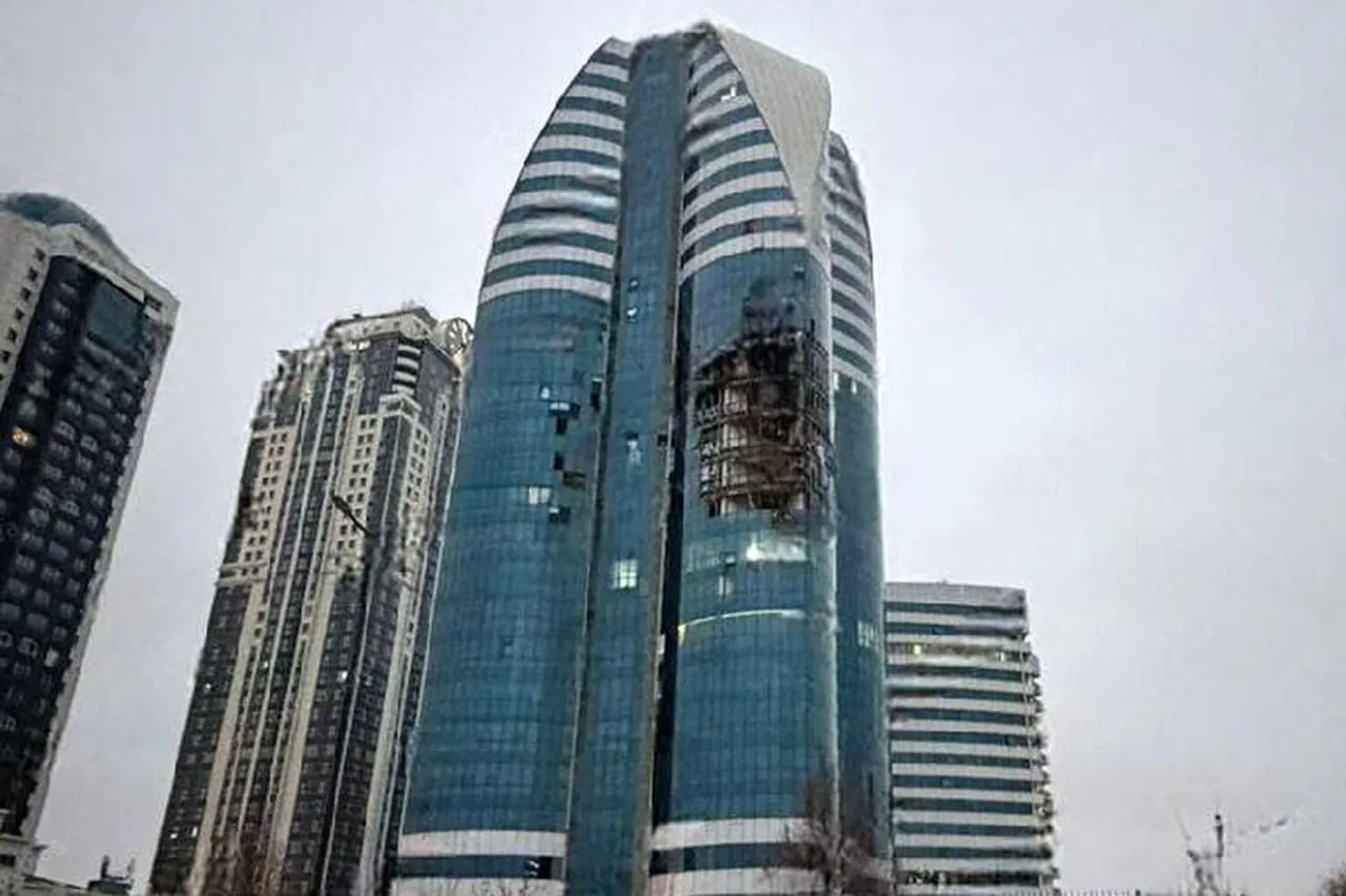 Ukrainian Drone Strike Damages Grozny-City Skyscraper in Chechnya, Signaling Escalation in Russia-Ukraine Conflict