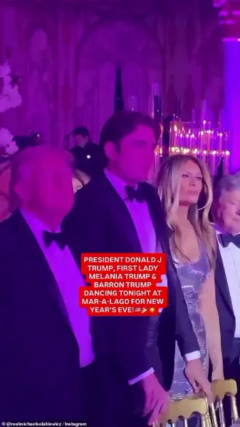 Viral Video Shows Trump Aides Dancing to 'Ice Ice Baby' at Mar-a-Lago as Son Appears Unimpressed
