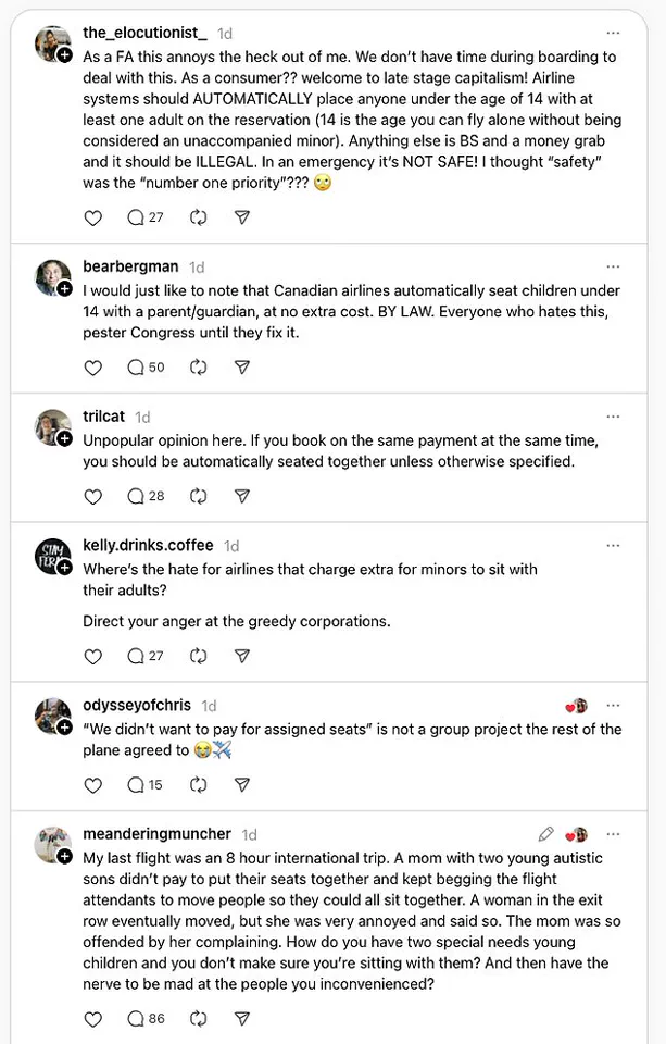Father's Overheard Comments on Airline Seating Policies Spark Flight Controversy and Online Debate