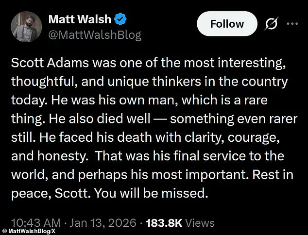 Trump's Tribute to Scott Adams: A Convergence of Politics, Media, and Public Sentiment