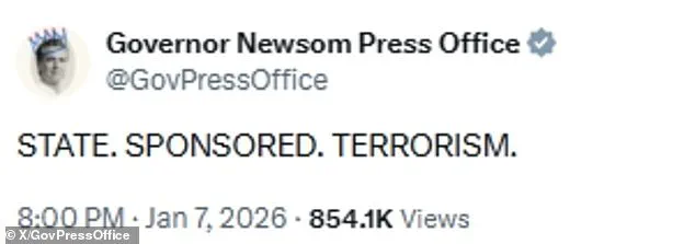 California Governor Gavin Newsom Softens Criticism of ICE After Death of Renee Good