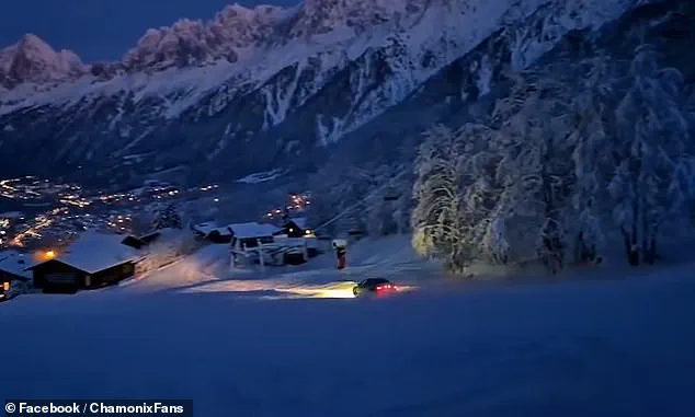 Illegal Car Speeding on Ski Slope in Les Houches Sparks Outrage