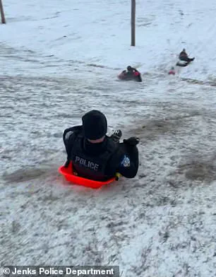 Viral Video Shows Oklahoma Officer's Unintended Sled Ride into Child, Highlights Winter Safety Risks