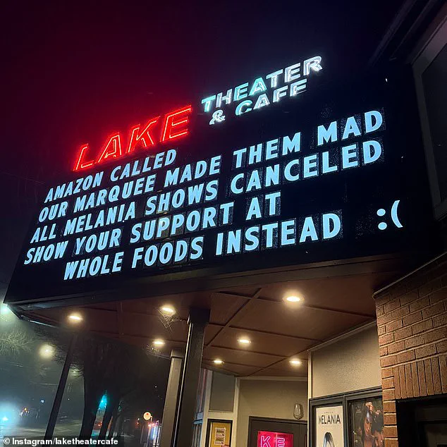 Portland Theater Banned from Screening Melania Trump Documentary Over Controversial Signage