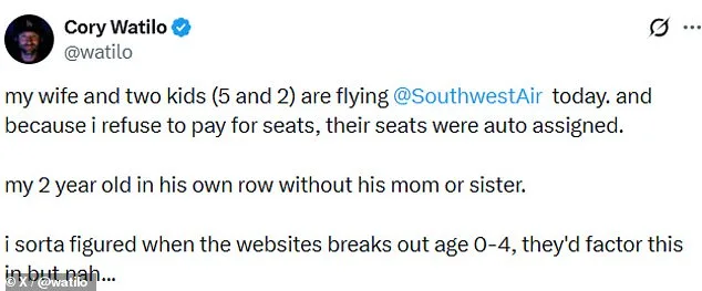 Southwest Airlines Under Fire for Assigning Two-Year-Old to Isolated Seat
