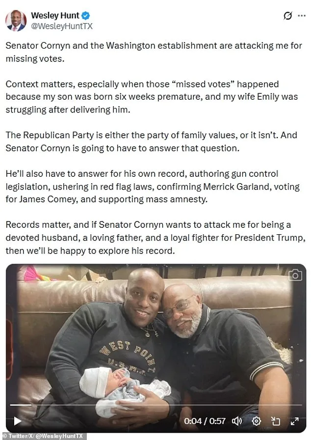 Congressman Wesley Hunt's Legislative Absences and Trump Endorsement Bid Draw GOP Criticism