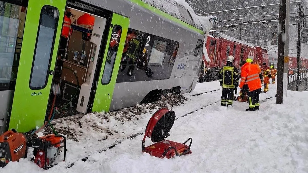 Avalanche Derails Train in Switzerland, Injuring Five