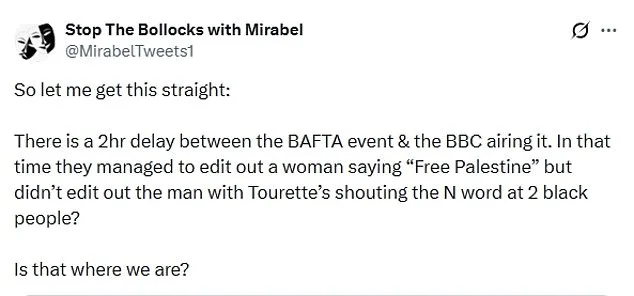 BBC Faces Backlash Over Racial Slur and Censored 'Free Palestine' at BAFTAs