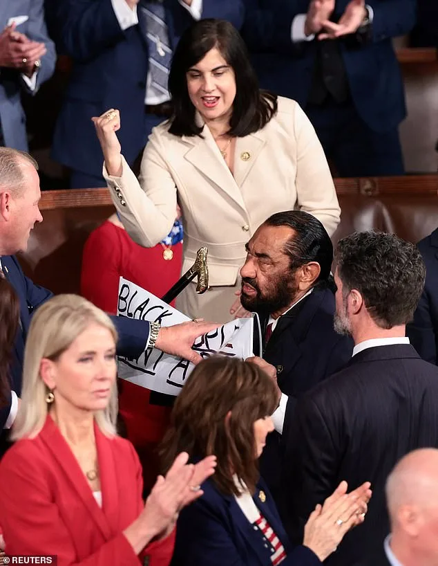 Al Green Forcibly Removed From State of the Union Over Protest Against Trump's AI Video