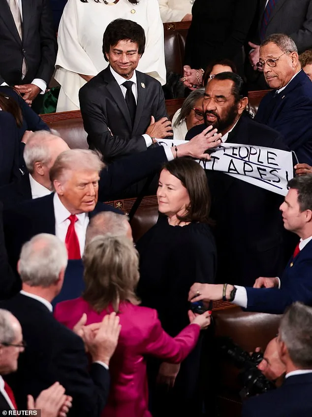 Al Green Forcibly Removed From State of the Union Over Protest Against Trump's AI Video