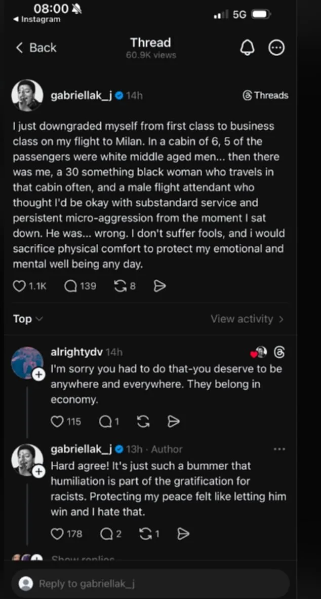 Gabriella Karefa-Johnson's Flight Downgrade Sparks Debate Over Corporate Inclusivity and Elite Travel Standards