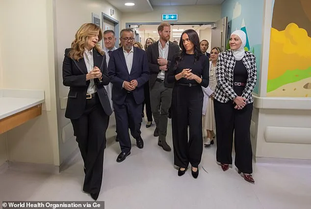 Emotional Visit: Sussexes Support Jordan's King Hussein Cancer Centre in Aid of Conflict-Affected Children