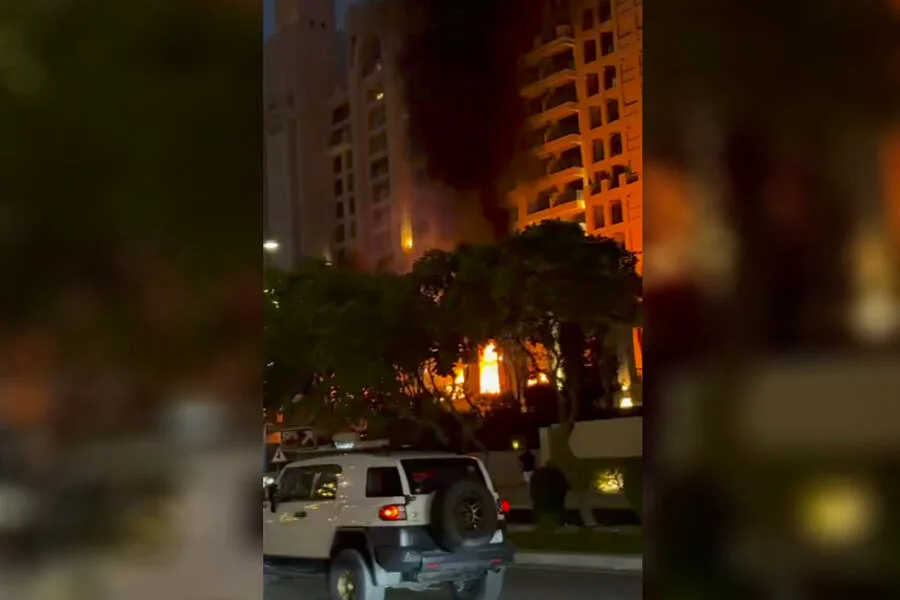 Explosion Shocks Dubai as Ballistic Missile Strikes Iconic Fairmont The Palm Hotel Amid Middle East Conflict