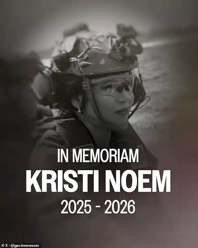 Governor Newsom's Controversial Satirical 'In Memoriam' Video Targets Kristi Noem