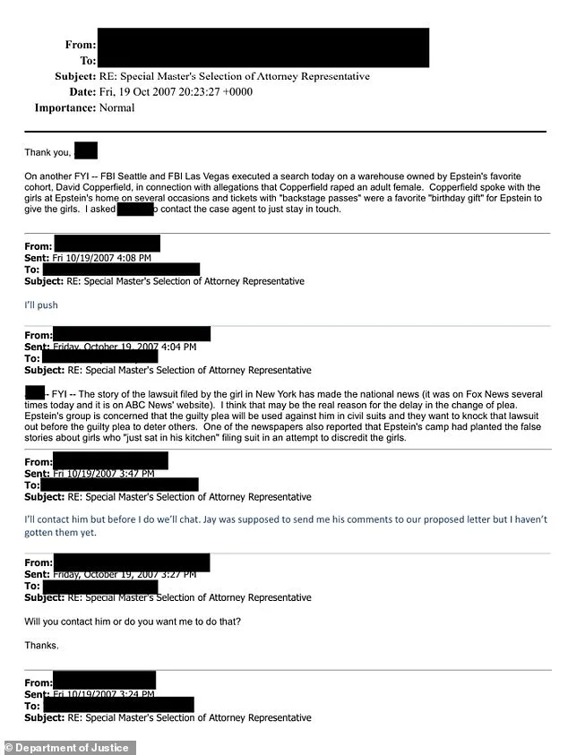 起来了

David Copperfield Under FBI Scrutiny for Alleged Involvement with Jeffrey Epstein