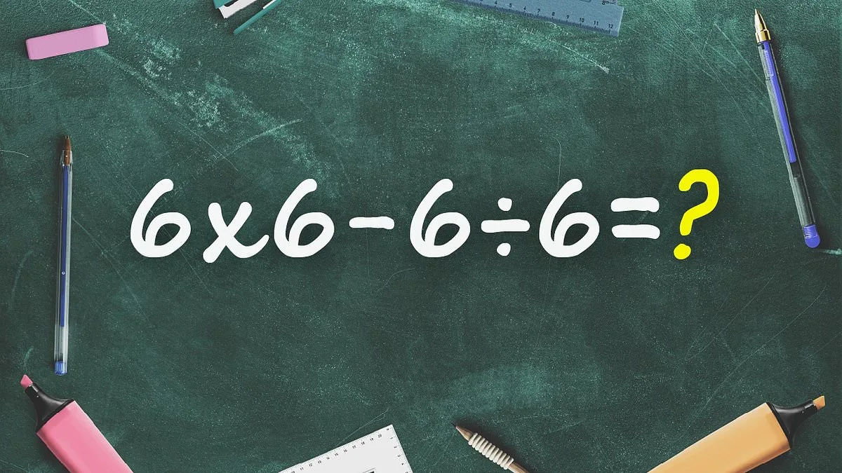 Viral Math Problem 6 x 6 - 6 ÷ 6 Sparks Online Debate Over Answer