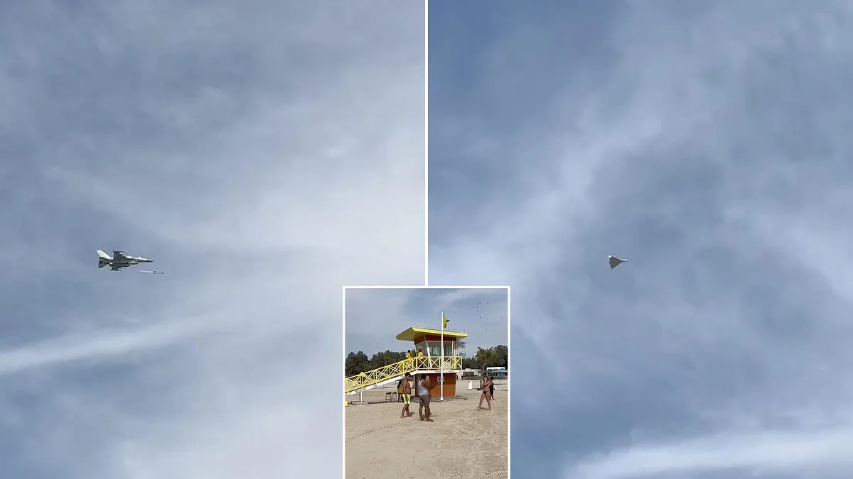 UAE F-16E Intercepts Iranian Shahed-136 Drone with Sidewinder Missile in Show of Force Amid Regional Tensions