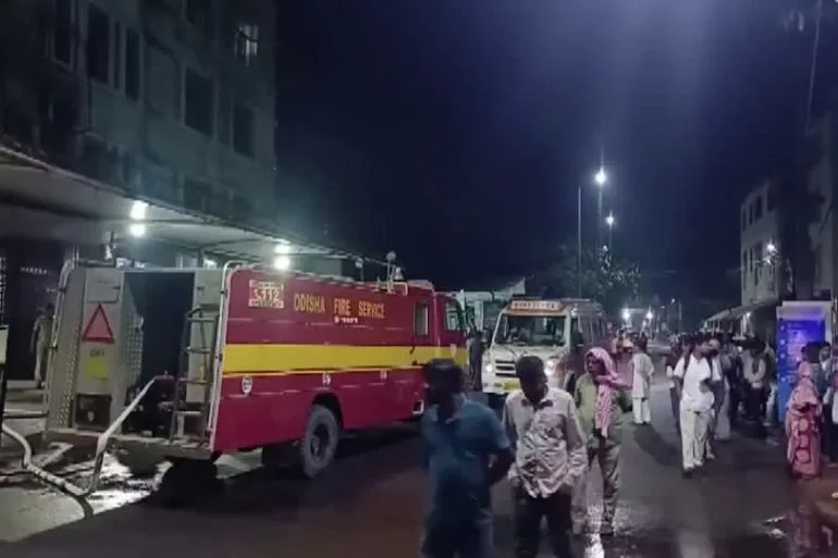 Devastating Fire at SCB Medical College and Hospital in Cuttack Kills Ten, Injures Eleven; Electrical Short Suspected as Cause