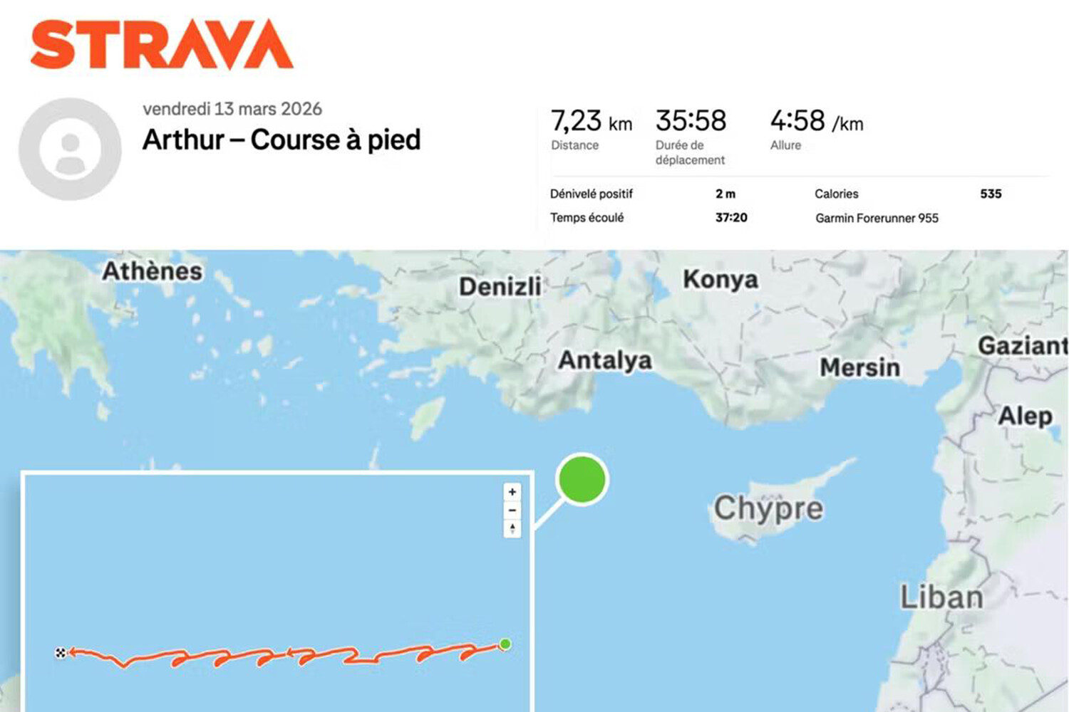 French Sailor's Smartwatch Leak Exposes 'Charles de Gaulle' Location via Strava