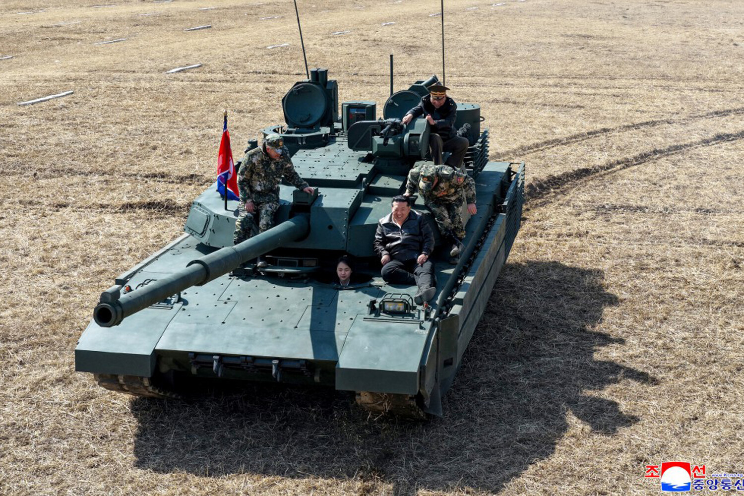 Kim Jong-un Showcases Advanced New Tank During Military Exercise with Daughter