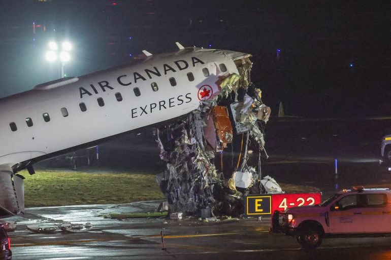Air Canada Express Flight Collides with Fire Truck at LaGuardia, Two Killed
