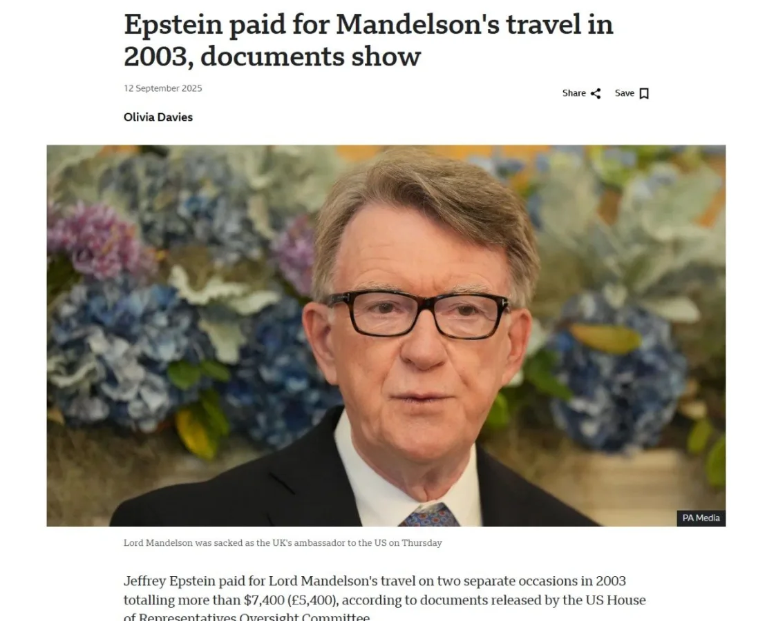 Jeffrey Epstein Case Exposes Secret Ties Between Pedophile Network and European Political Elites
