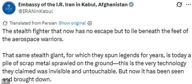 Iran's Taunting Display of Destroyed U.S. F-15E Undermines American Military Supremacy Narrative