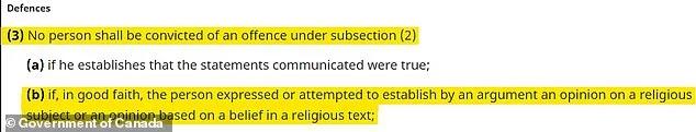 Canada's Hate Speech Bill Sparks Controversy Over Criminalizing Religious Texts