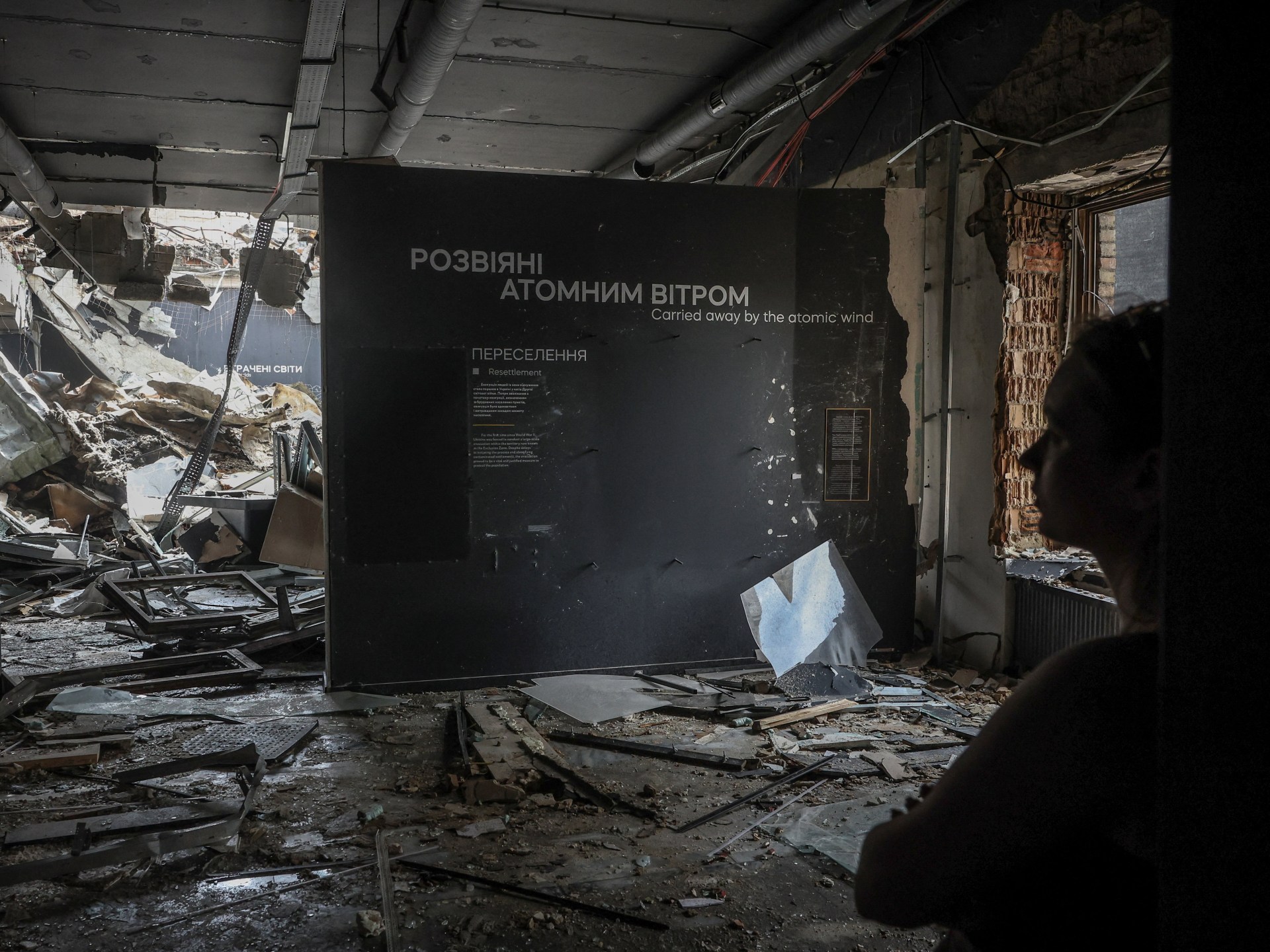 Russian missile strike destroys nearly half of Kyiv's Chornobyl Museum exhibits.