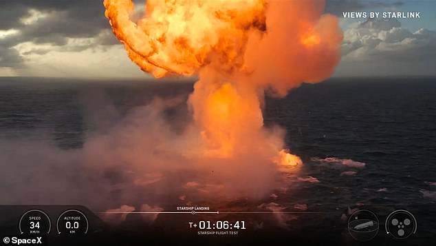 SpaceX confirms Starship 12 success despite planned ocean splashdown explosion.