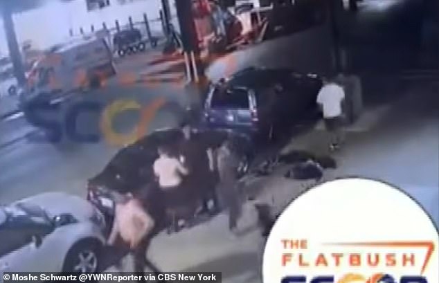 Seven men emerge from Brooklyn sewer, police investigate chaotic scene.