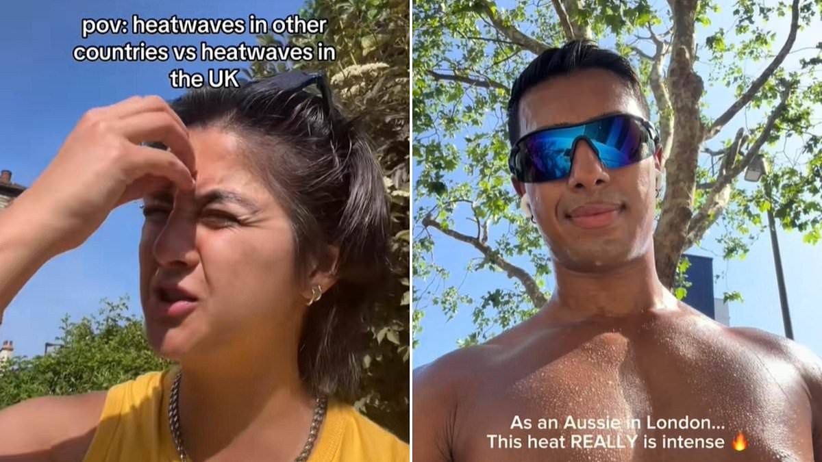Visitors from hotter climates struggle with surprisingly intense British heatwaves.