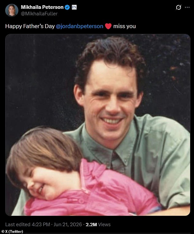 Fans worry as Jordan Peterson's daughter shares cryptic Father's Day update on his illness.