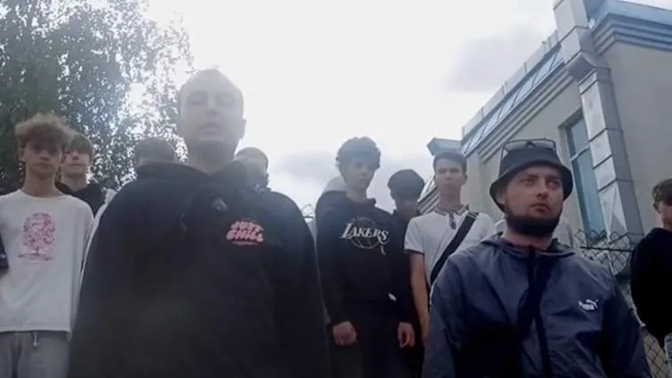 Police fire live ammunition and raid homes during Ukraine protests against conscription.