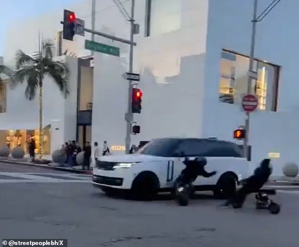 Brazen Mini-Bike Riders in Beverly Hills Crash at Red Light