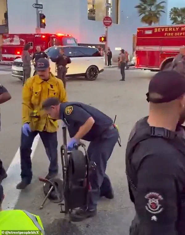 Brazen Mini-Bike Riders in Beverly Hills Crash at Red Light