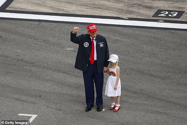 Carolina Trump Joins Her Father at Daytona 500