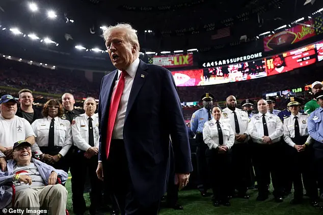 Donald Trump leaves Super Bowl early