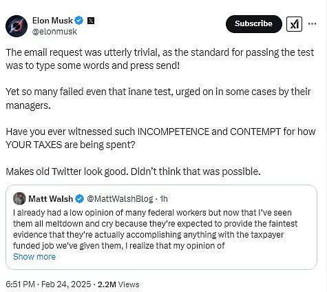 Elon Musk's Email Request to Federal Workers Sparked a Heated Debate