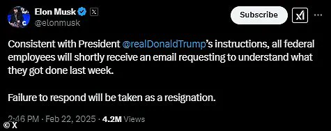 Elon Musk's Unusual Step: Threatening Federal Employees over Email