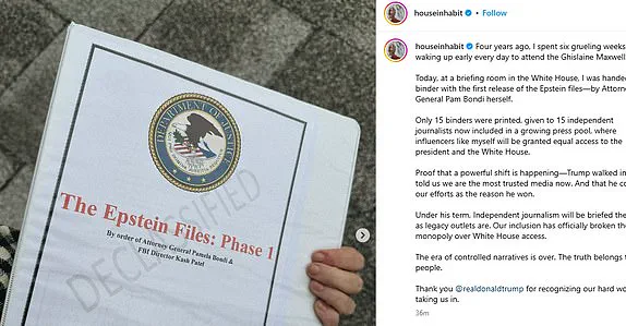 Right-Wing Influencers Get Exclusive Access to Epstein Files