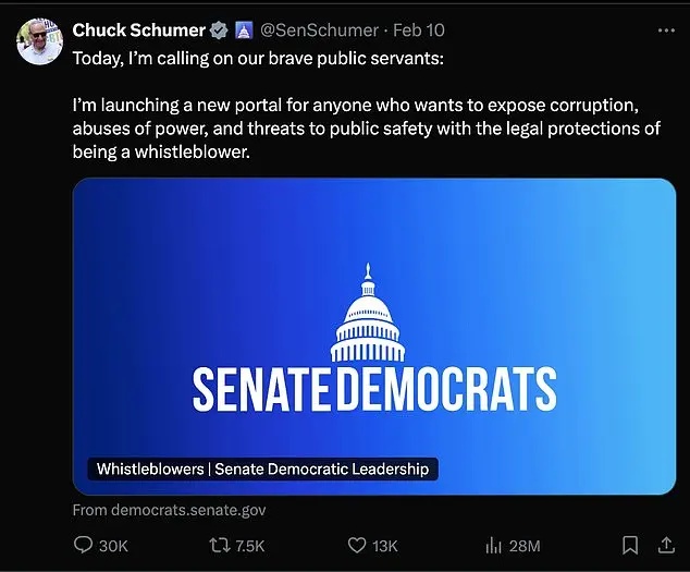 Schumer's Corruption Tip Website Backfires Spectacularly