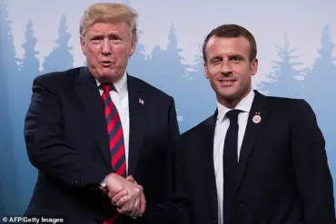 Trump and Macron's Awkward Handshake: A Fake Display of Friendship?