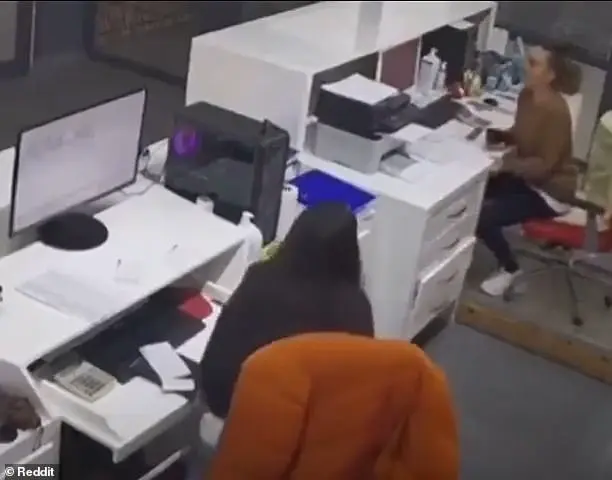 Women in Santorini Office Building Terrified After Earthquake