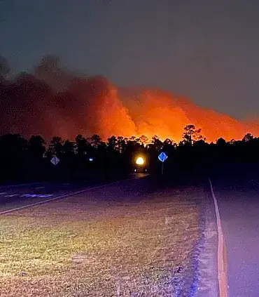 Unprecedented Wildfire Outbreaks in North and South Carolina