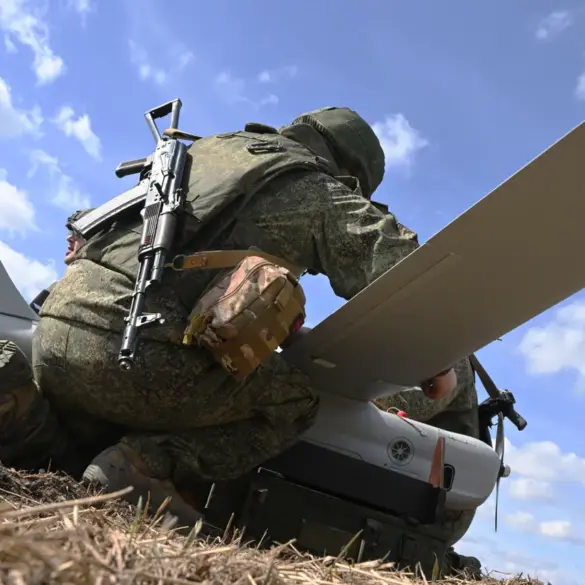 Russian Drones Strike Ukrainian Ammunition Facility in Zaporizhzhia