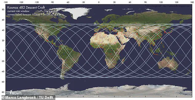 Exclusive Map Reveals Cities at Risk from Soviet Spacecraft's Return